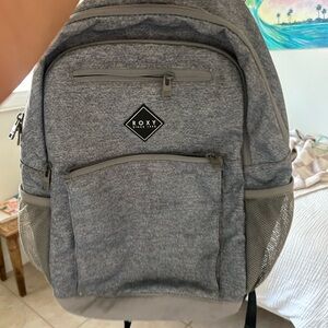 Roxy Heather Gray Men's Backpack with Front Pockets
